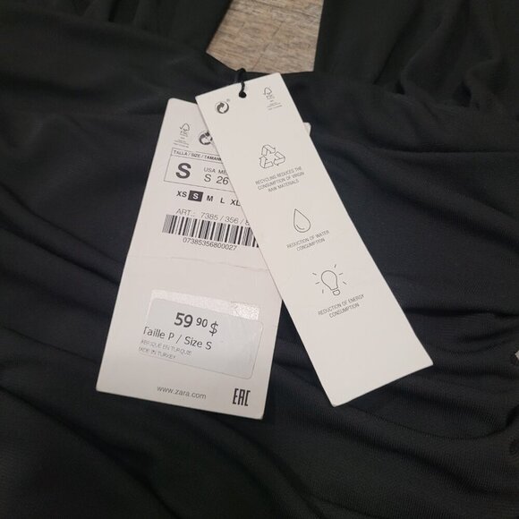 NWT ZARA | Draped Halter Mini Dress | Sz. S - Picture 10 of 13
